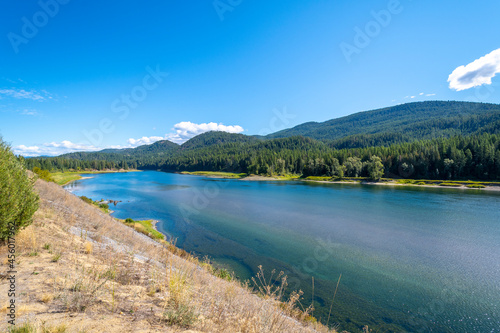 The Pend Oreille River near Metaline Falls, Washington, near the Canadian Border.