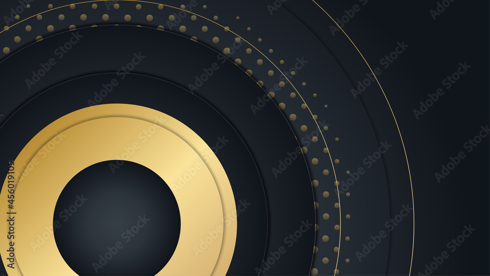 Modern luxury black and gold abstract business presentation background Modern luxury black and gold abstract business presentation background