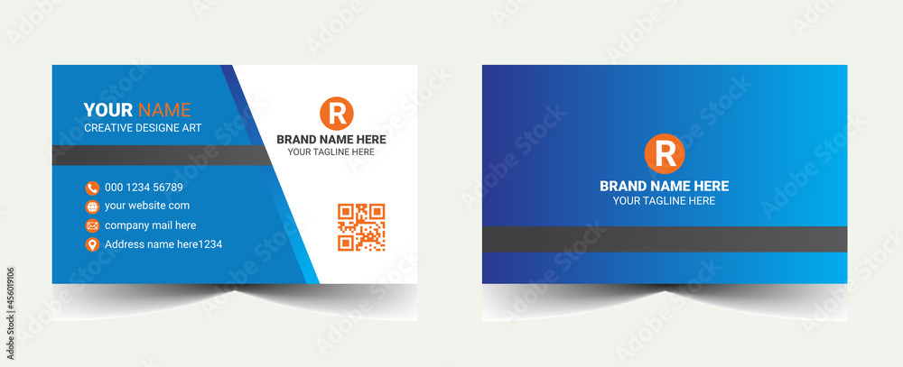 CREATIVE BUSINESS CARD TEMPLATE WITH MODERN
