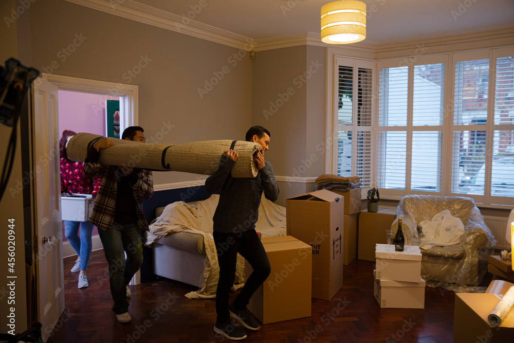 Friends with belongings moving house