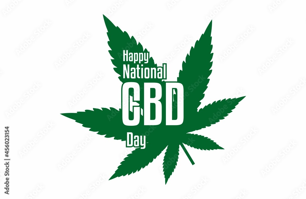 National CBD Day. Holiday concept. Template for background, banner, card, poster with text inscription. Vector EPS10 illustration