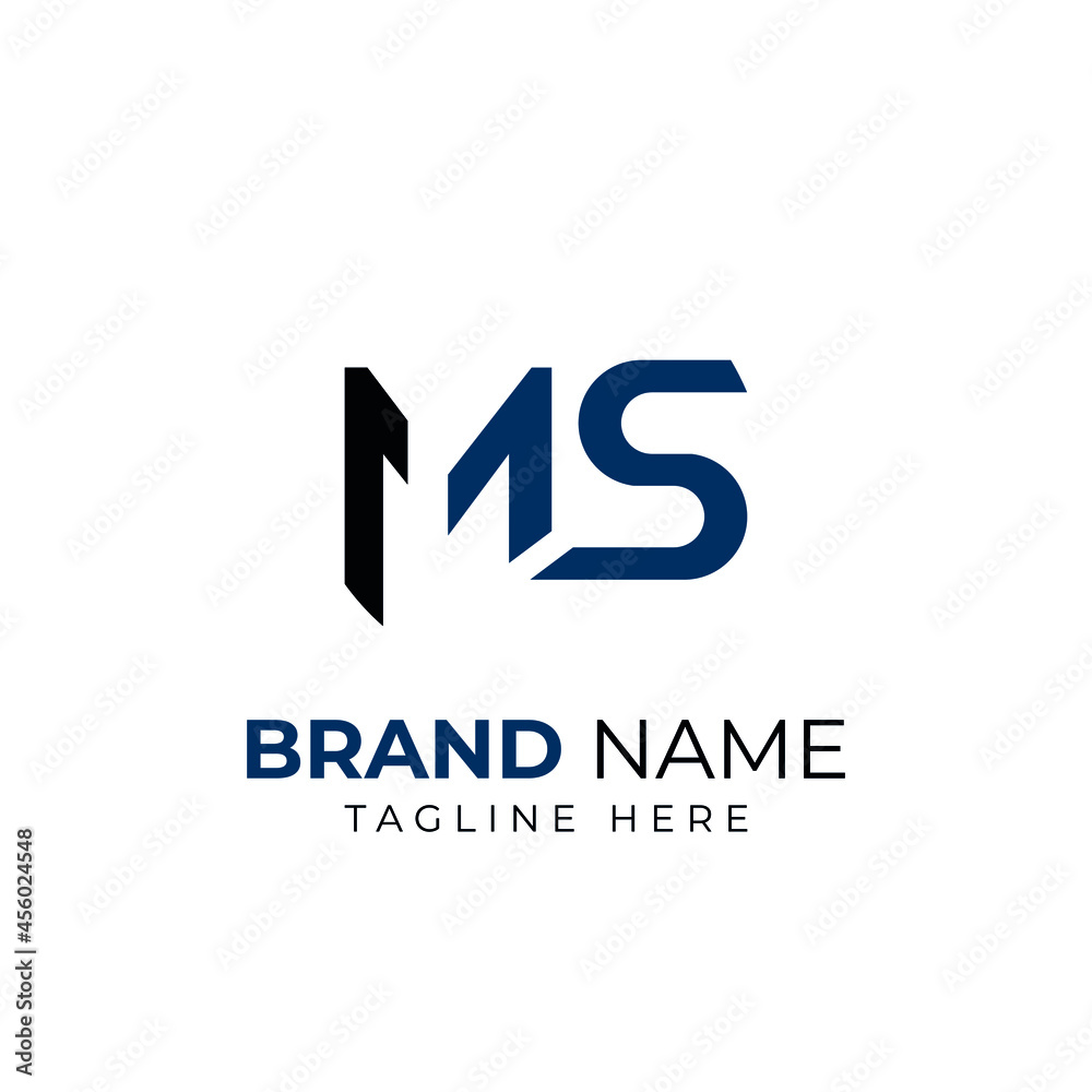 Initial MS SM vector modern style and minimalist logo design Initial MS SM vector modern style and minimalist logo design