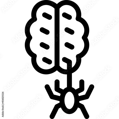 brain spider icon