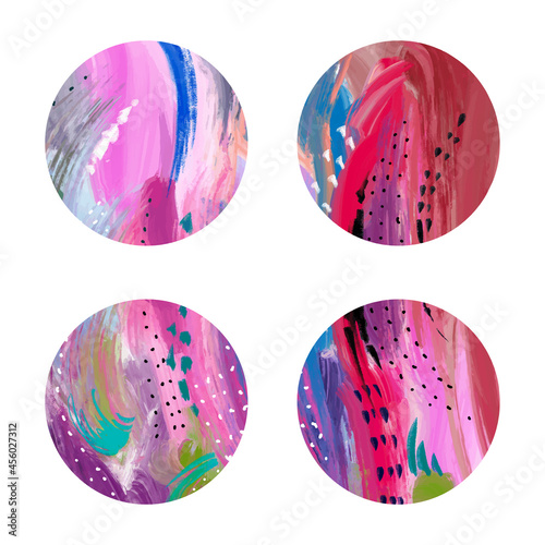 Collection of abstract spot. Set of beautiful clorful spot on white background
