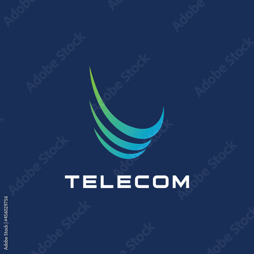 TELECOM for inspiration logo vector