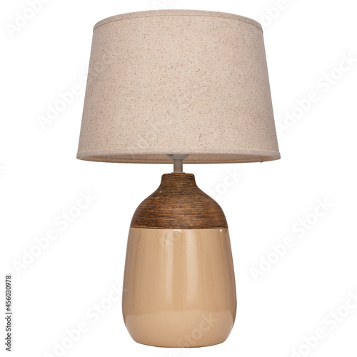 Table lamp isolated on white background