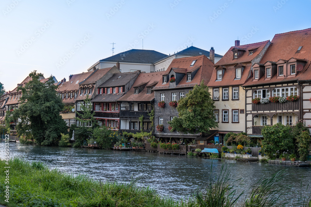 Häuserzeile in Klein Venedig in Bamberg