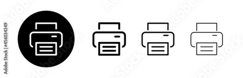 Print icon set. printer icon vector