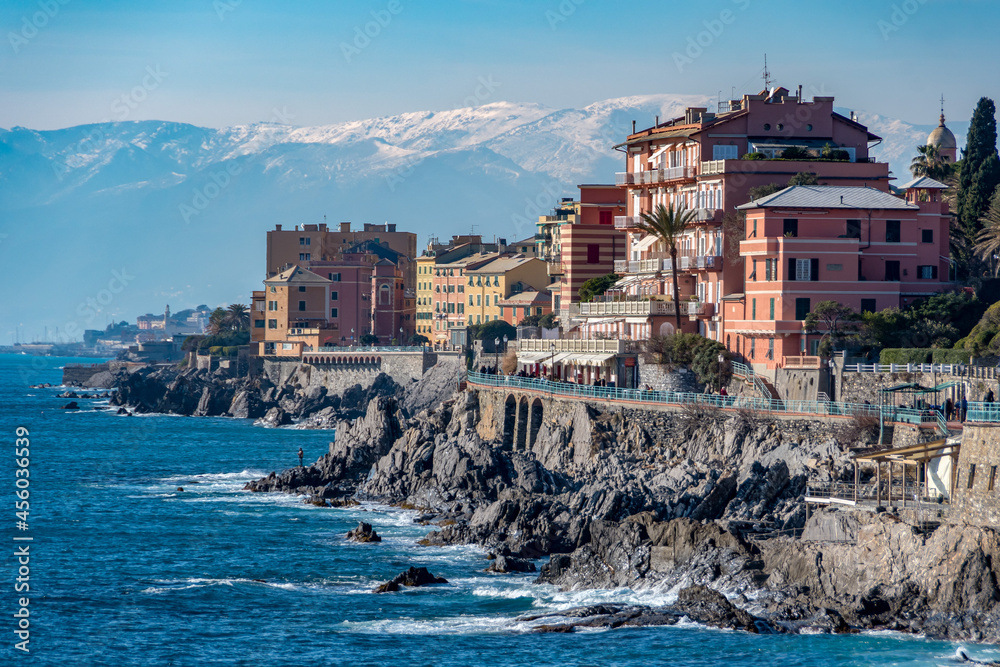 Italy. Liguria. Genoa. Nervi. Residential district