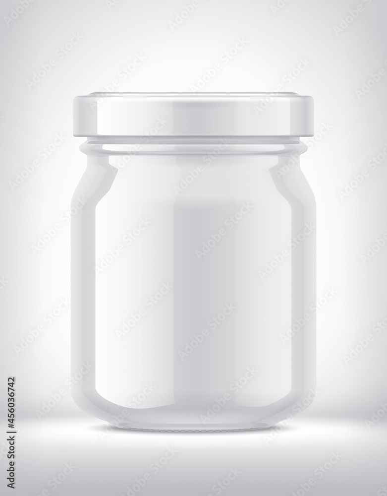 White Jar on Background. White Jar on Background.