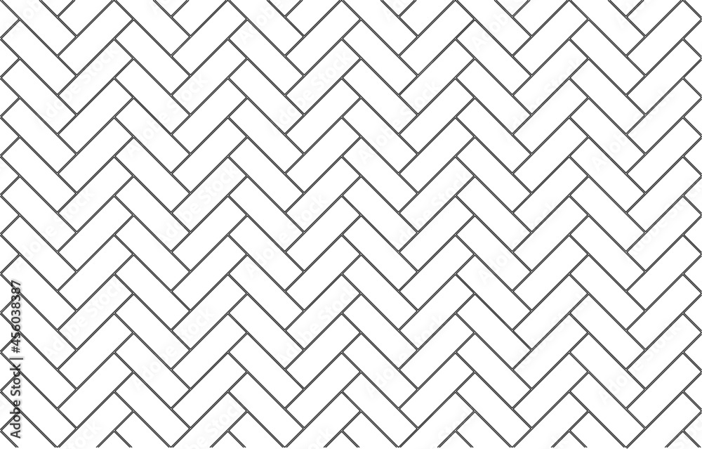 2D CAD pattern drawing based on rectangular and square block designs. Painting in black and white. Arranged over and over again to form a pattern and a unique design.
