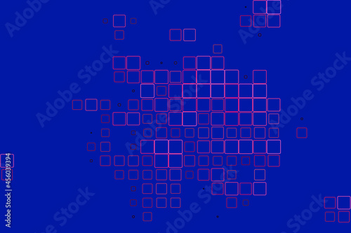 Blue background with elements of square shapes. Light and simple design.