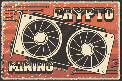 Retro Cryptocurrency Mining Equipment