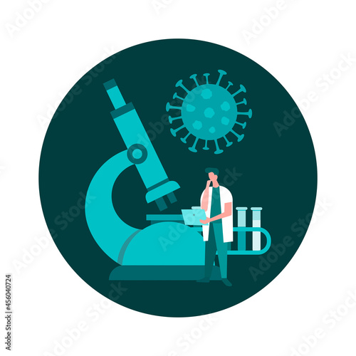 Medical analyzes, diagnostics Covid-19 test and analysis
