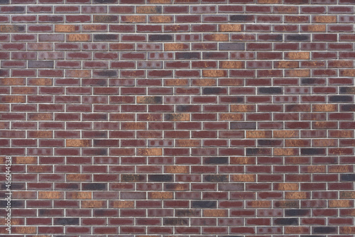 texture of outdoor burgundy color brick wall