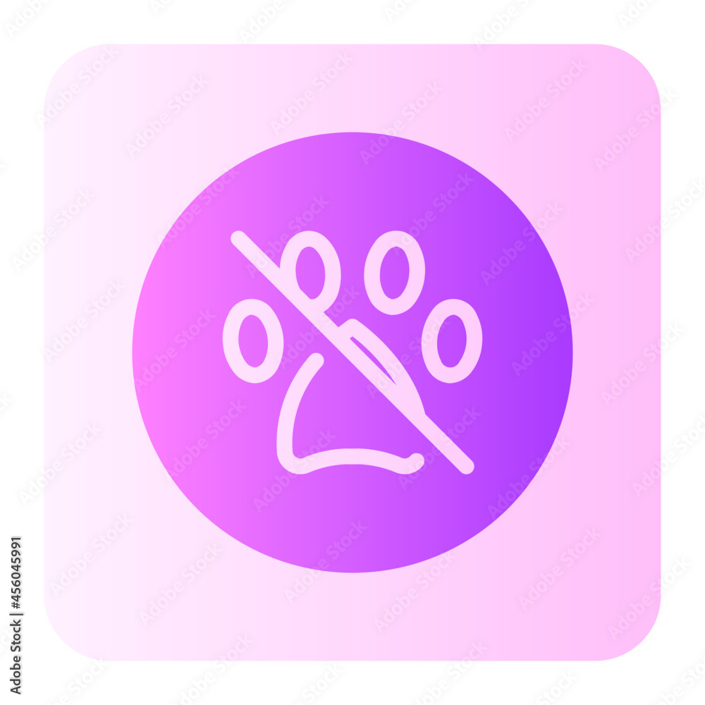 No Pets gradient icon No Pets gradient icon