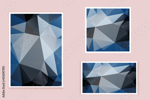 abstract textured polygonal background vector. Blurry triangle design. The pattern can be used for the background.	