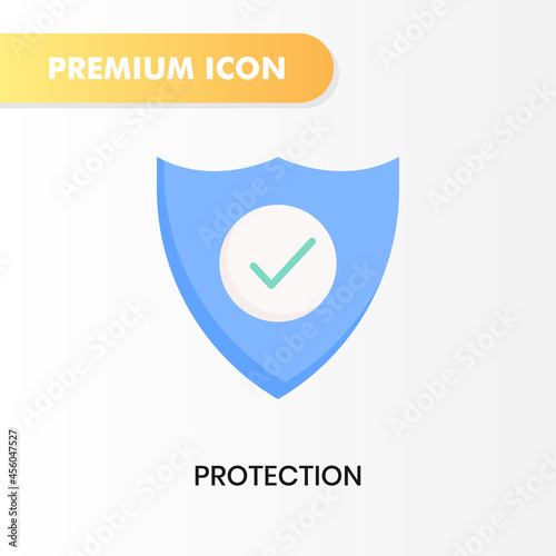 protection icon for your website design, logo, app, UI. Vector graphics illustration and editable stroke. protection icon flat design.