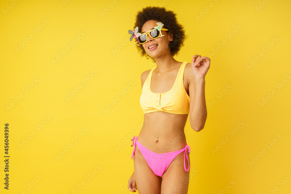Happy happy girl is ready to the summer in swimsuit Happy happy girl is ready to the summer in swimsuit