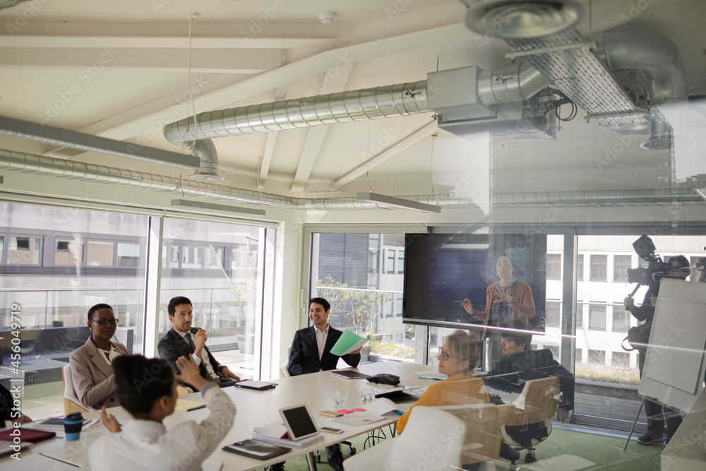 Business people in conference room meeting Business people in conference room meeting
