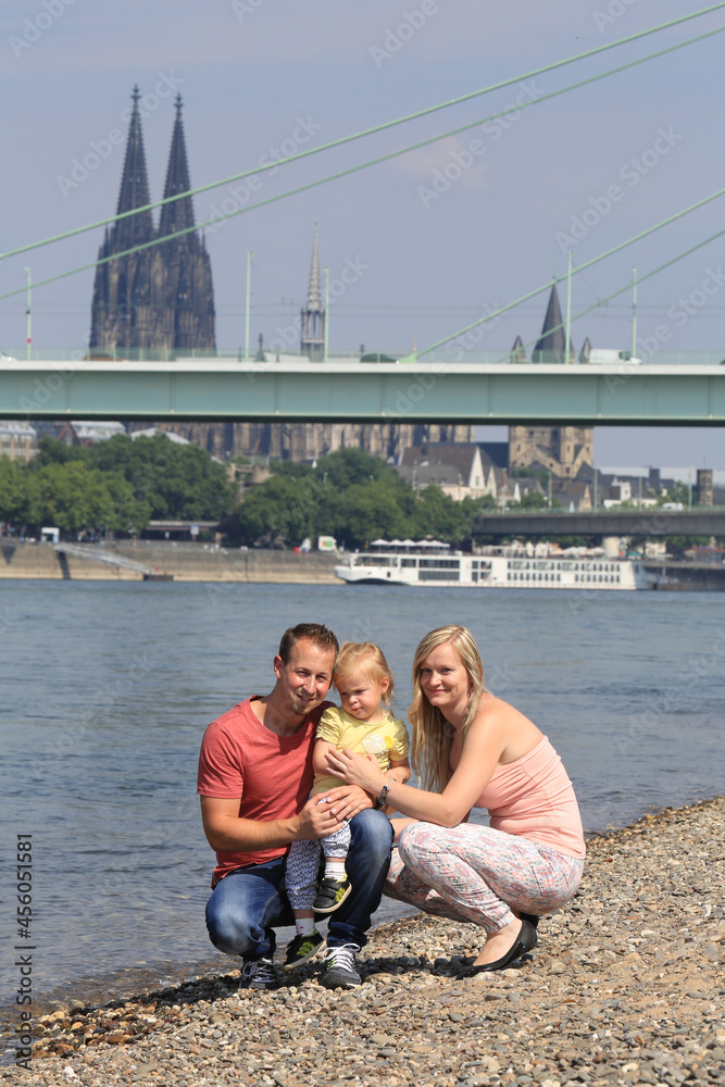 Glückliche Familie in Köln