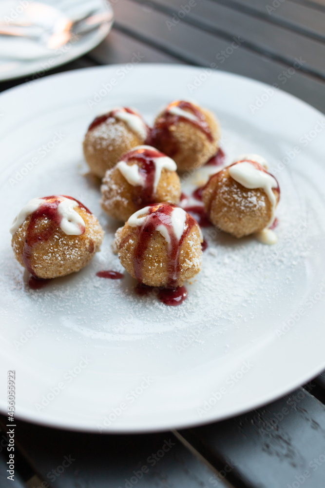 homemade cottage cheese donuts balls