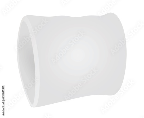 White hand sweatband. vector illustration