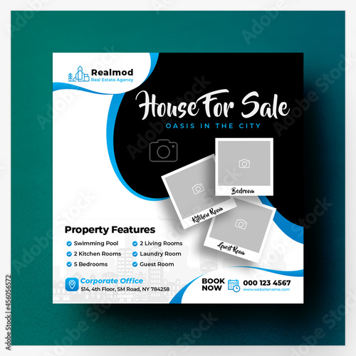 Real estate social media banner or square flyer (ID: 456056572)