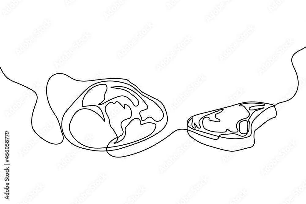 pork-knuckle-continuous-line-drawing-set-one-line-art-of-meat-meat-on