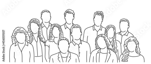 Large group of people. Teamwork concept.