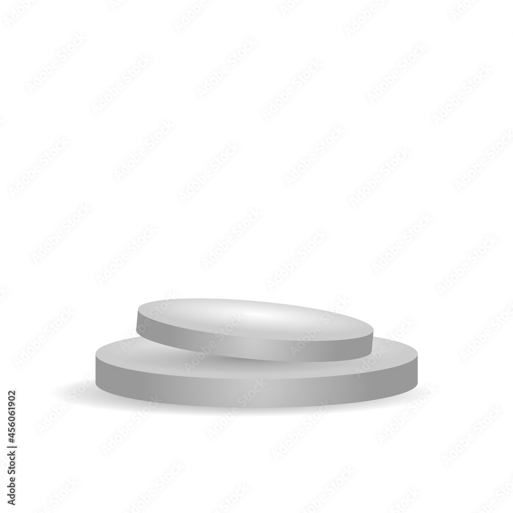3d white podium pedestal design vector background 3d white podium pedestal design vector background