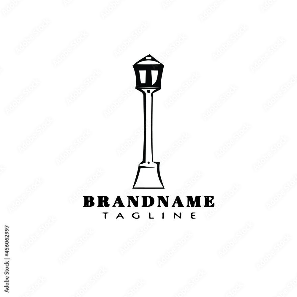 park lamp logo icon design template vector park lamp logo icon design template vector