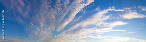 Natural sky clouds beautiful blue and white texture background