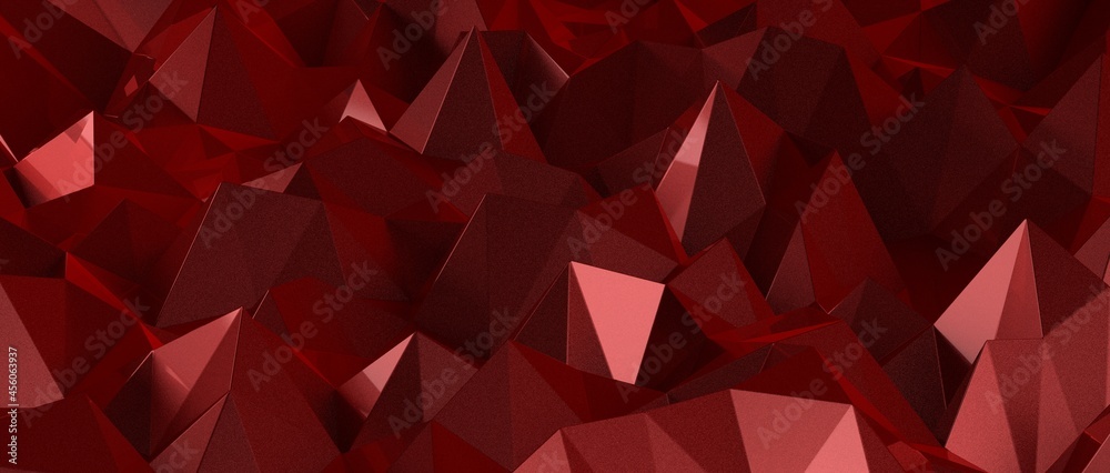 Red abstract polygonal space with connecting dots and lines. Dark background. Red abstract polygonal space with connecting dots and lines. Dark background.
