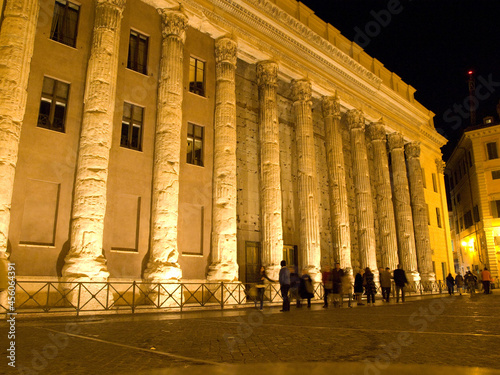 Rome, ITALY - OCTOBER 16, 2011 -
Night streets in the center of Rome.