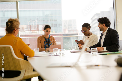 Business people in conference room meeting