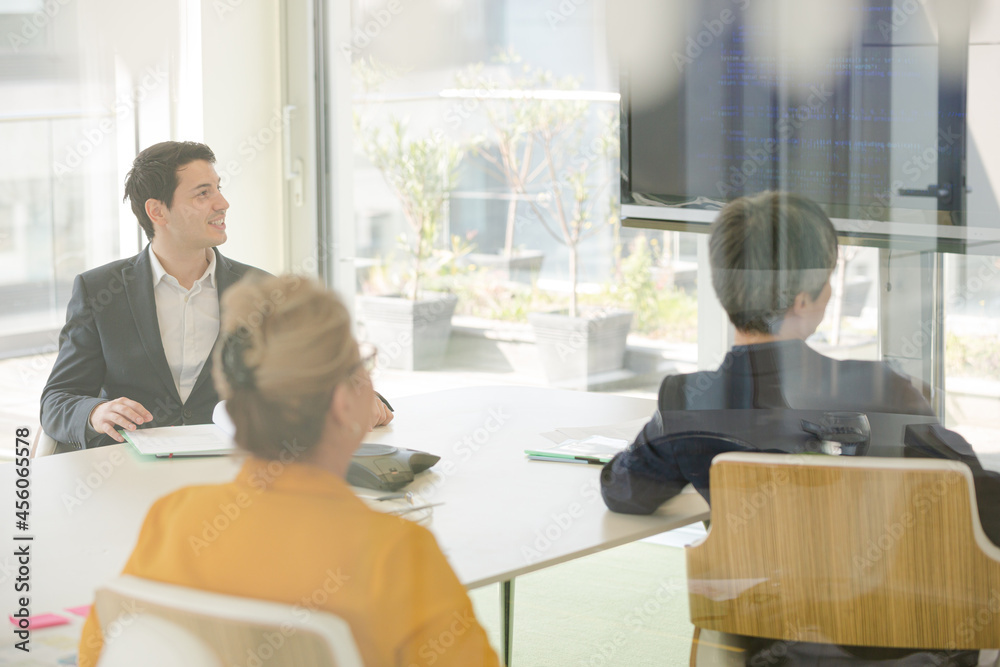 Business people in conference room meeting Business people in conference room meeting