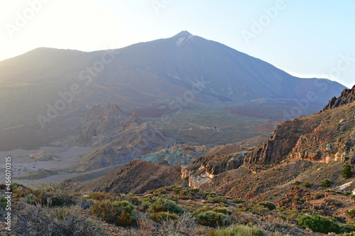 Atardecer en el Teide con calima en el aire