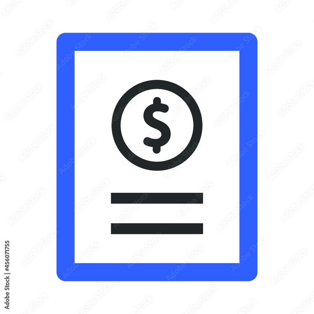 financial document icon design vector financial document icon design vector