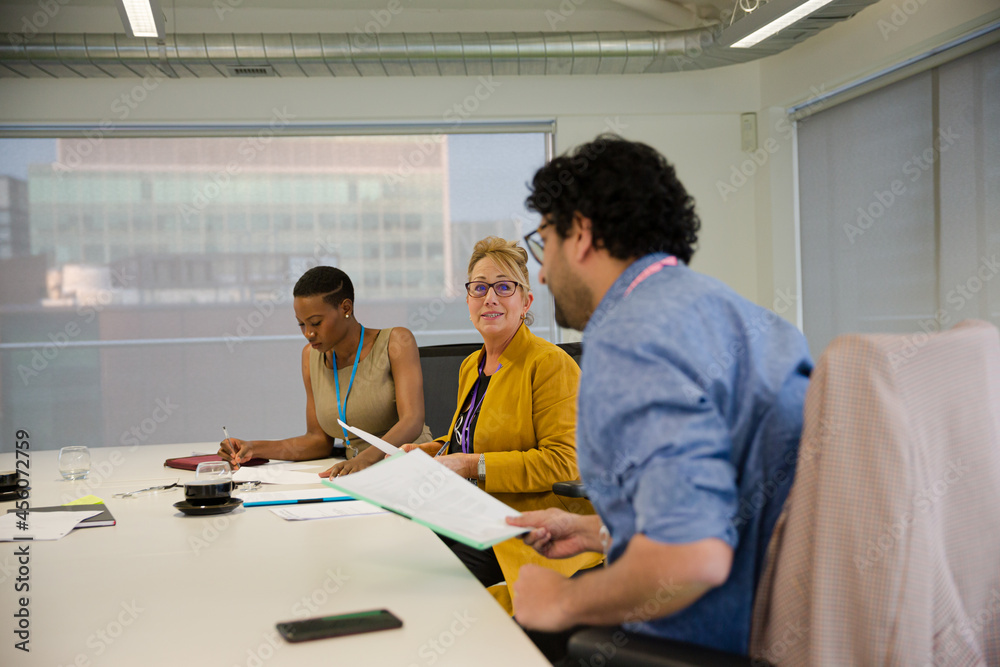 Business people in conference room meeting Business people in conference room meeting