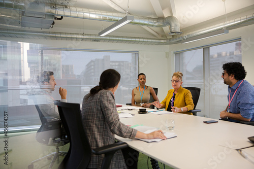 Business people in conference room meeting