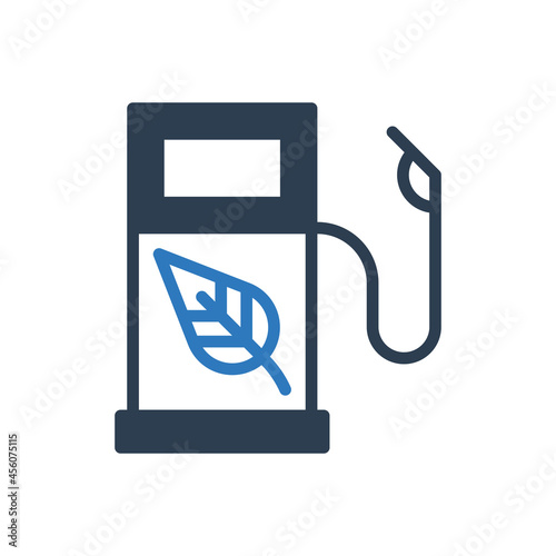 green fuel icon - Eco green petrol icon