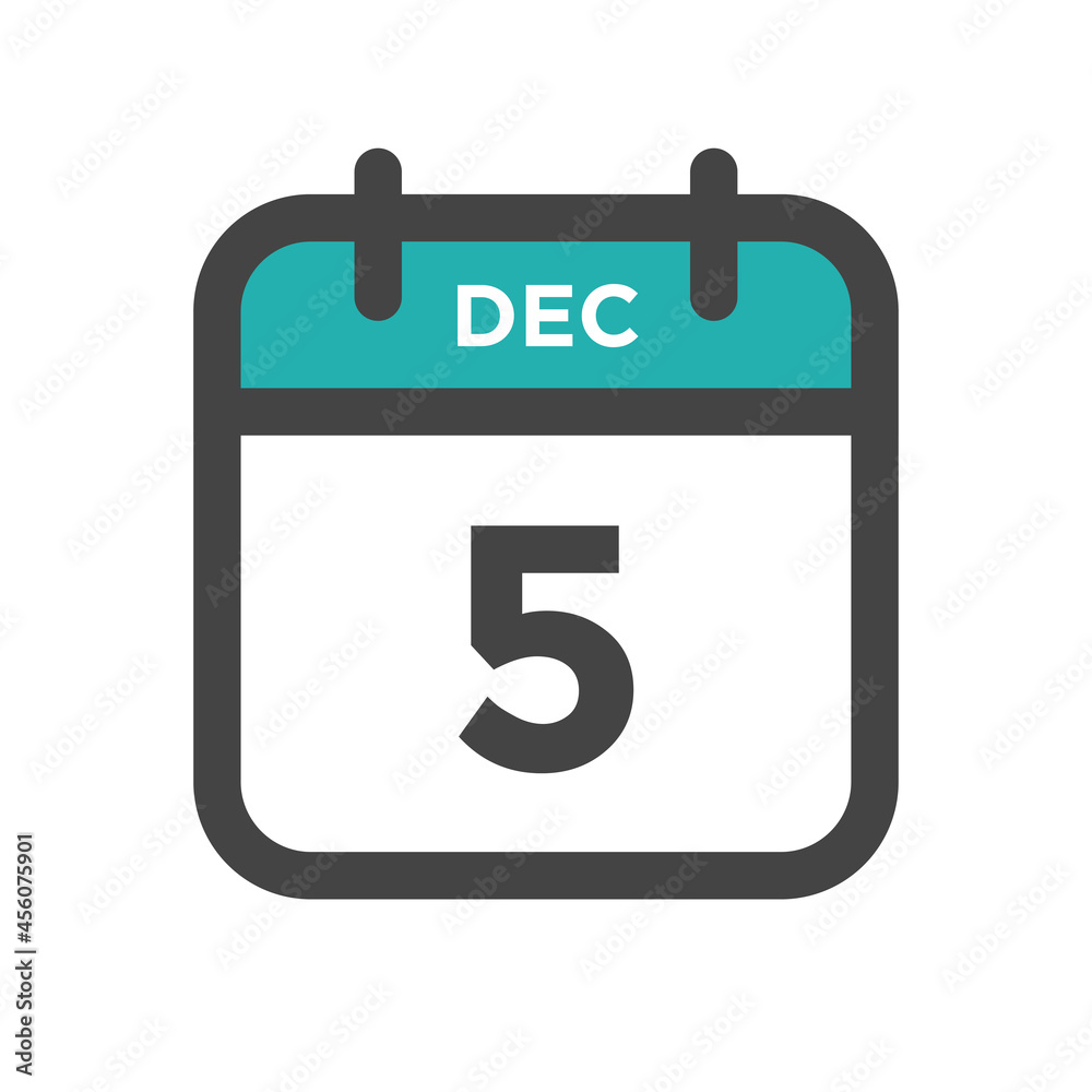 December 5 Calendar Day or Calender Date for Deadlines or Appointment December 5 Calendar Day or Calender Date for Deadlines or Appointment