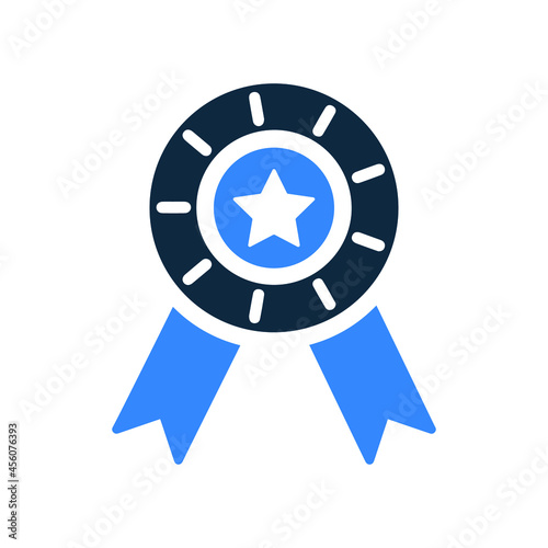 Certificate, reward, icon. Simple vector design.