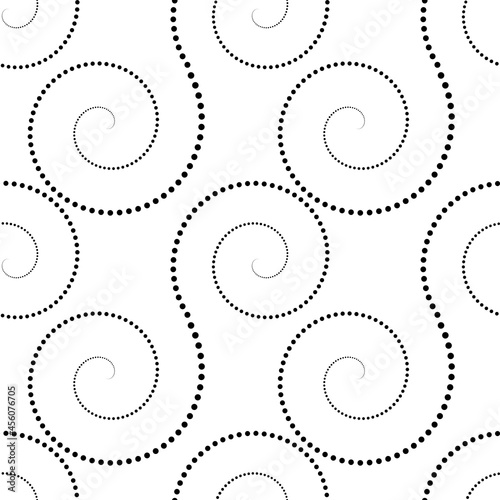 spiral circles seamless vector background