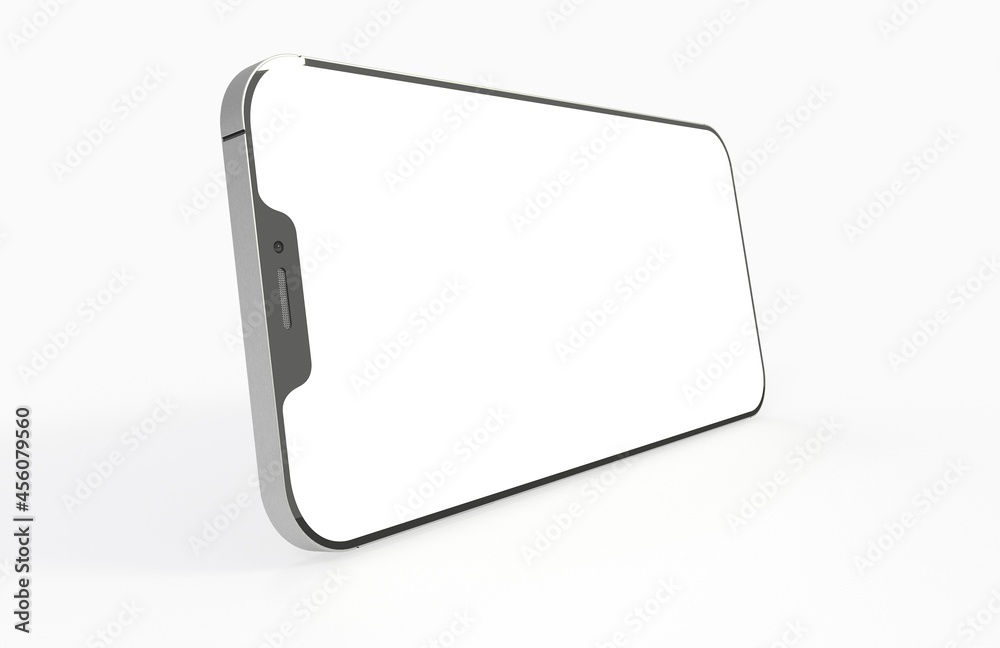 Realistic isometric black frameless smartphone mockup perspective 3d black Realistic isometric black frameless smartphone mockup perspective 3d black