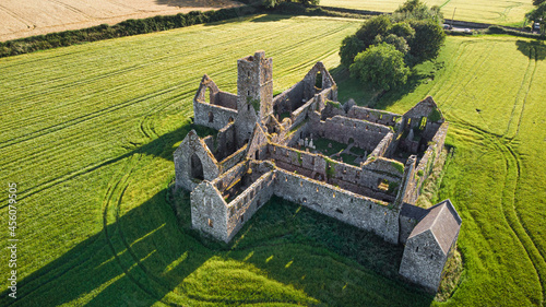 Aerial of Kilcrea Friary Ruins