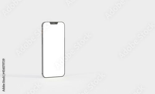 realistic smartphone template mockup for user experience presentation. Stylish concept design for websites, applications and landing pages. 3d photo