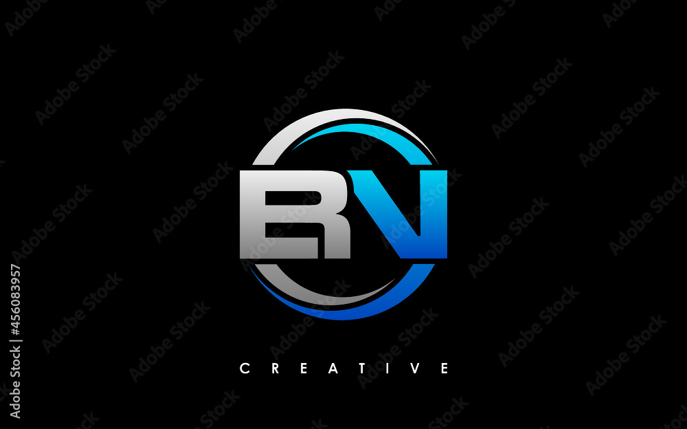 BN Letter Initial Logo Design Template Vector Illustration BN Letter Initial Logo Design Template Vector Illustration