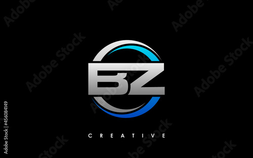 BZ Letter Initial Logo Design Template Vector Illustration